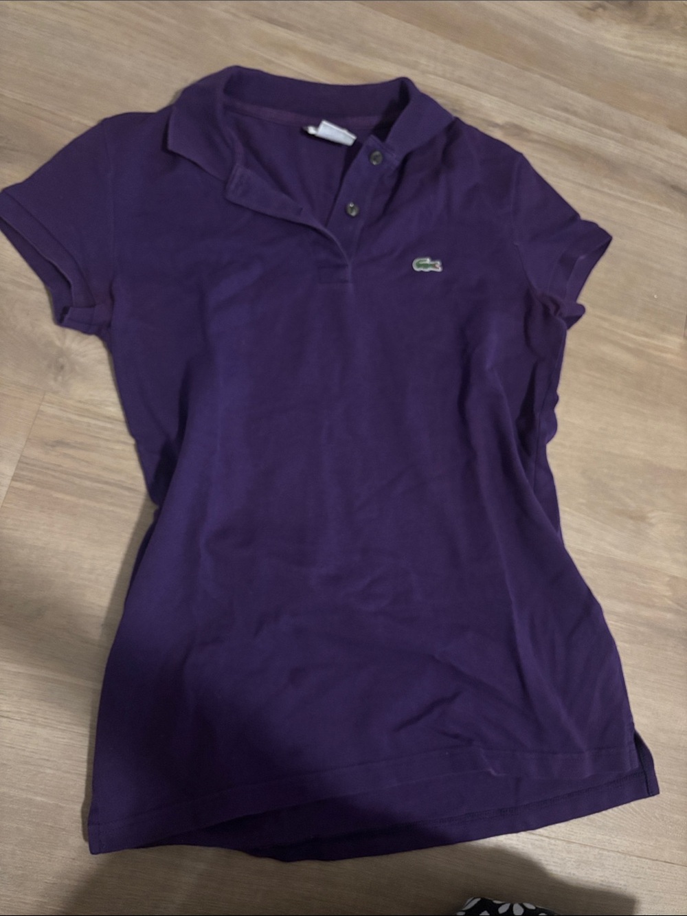 Lacoste Women’s Deep Purple Short Sleeve Polo